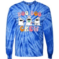 Nurse Halloween Cool Gift Boo Boo Crew Nurse Groovy Cute Gift Tie-Dye Long Sleeve Shirt