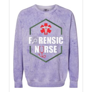 Nurse Hospital Caretaker Nursing Forensic Nurse Colorblast Crewneck Sweatshirt