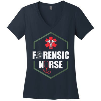 Nurse Hospital Caretaker Nursing Forensic Nurse Women's V-Neck T-Shirt