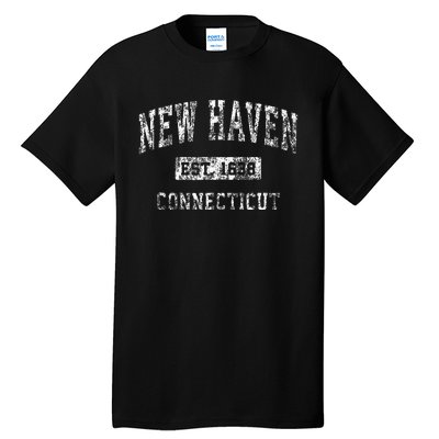 New Haven Connecticut Ct Vintage Established Sports Tall T-Shirt