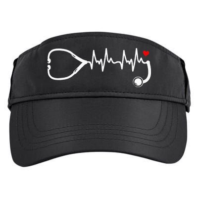 Nurse Heartbeat Clothing Stethoscope Heart Student Nurse Adult Drive Performance Visor