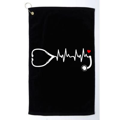Nurse Heartbeat Clothing Stethoscope Heart Student Nurse Golf Towel