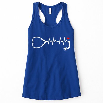 Nurse Heartbeat Clothing Stethoscope Heart Student Nurse Womens Tank Top