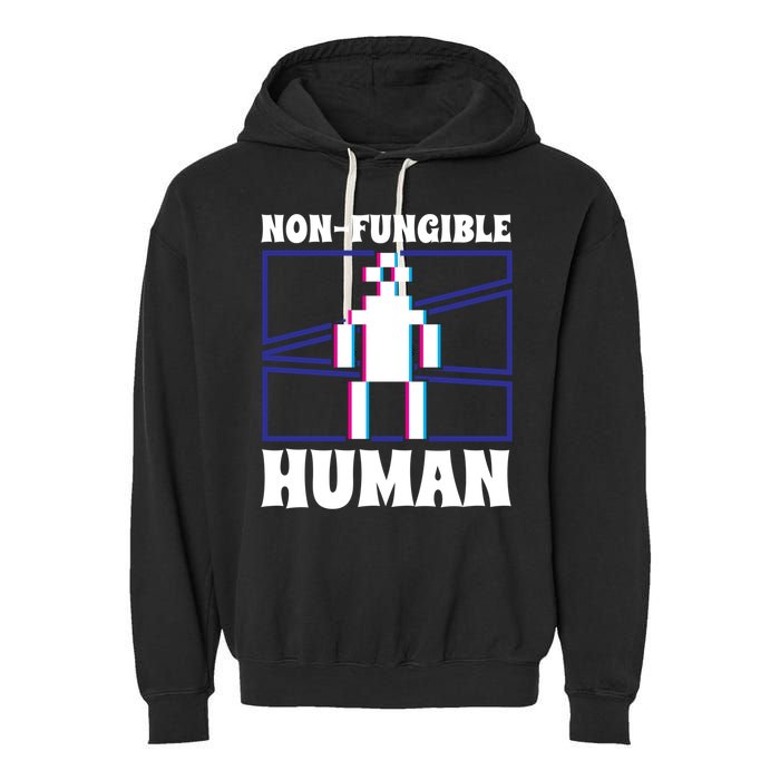 Nongiftfungible Hu Cryptocurrency Blockchain Trader Crypto Gift Garment-Dyed Fleece Hoodie