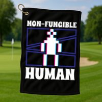 Nongiftfungible Hu Cryptocurrency Blockchain Trader Crypto Gift Golf Towel