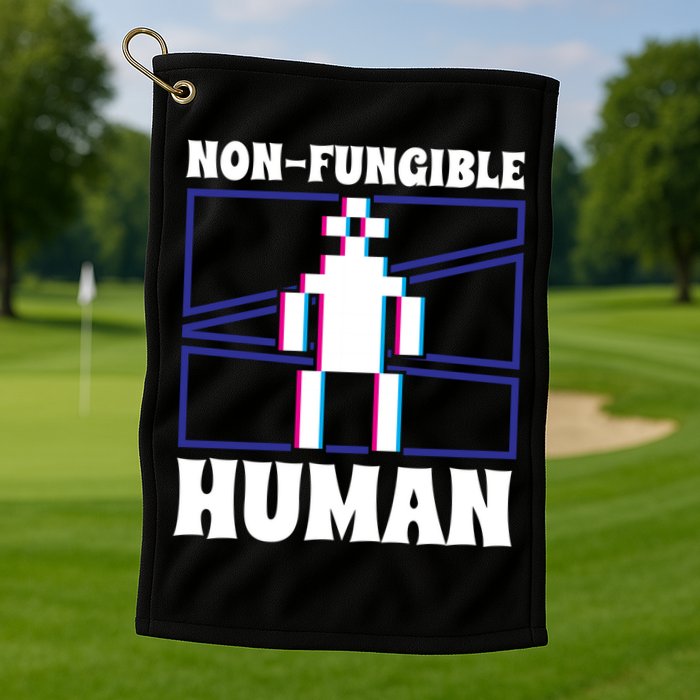 Nongiftfungible Hu Cryptocurrency Blockchain Trader Crypto Gift Golf Towel