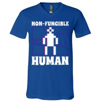 Nongiftfungible Hu Cryptocurrency Blockchain Trader Crypto Gift V-Neck T-Shirt