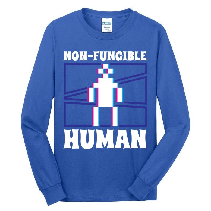 Nongiftfungible Hu Cryptocurrency Blockchain Trader Crypto Gift Tall Long Sleeve T-Shirt
