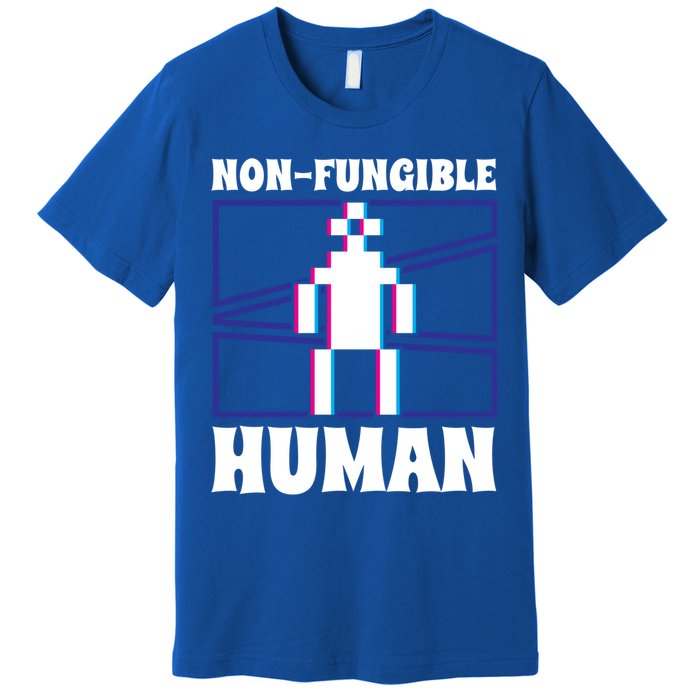 Nongiftfungible Hu Cryptocurrency Blockchain Trader Crypto Gift Premium T-Shirt