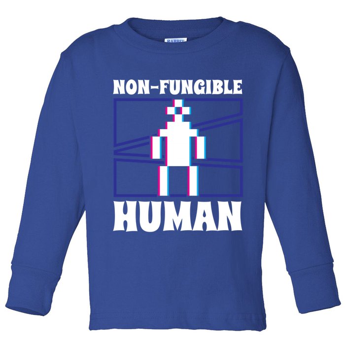 Nongiftfungible Hu Cryptocurrency Blockchain Trader Crypto Gift Toddler Long Sleeve Shirt