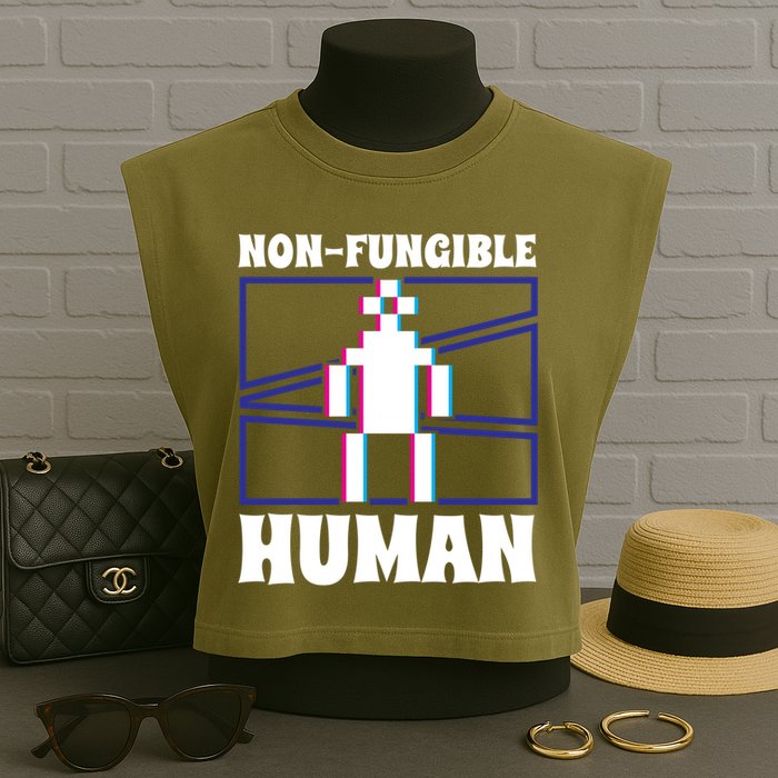 Nongiftfungible Hu Cryptocurrency Blockchain Trader Crypto Gift Garment-Dyed Women's Muscle Tee