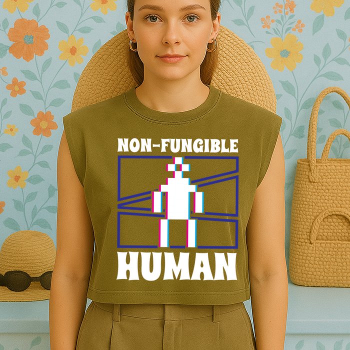 Nongiftfungible Hu Cryptocurrency Blockchain Trader Crypto Gift Garment-Dyed Women's Muscle Tee