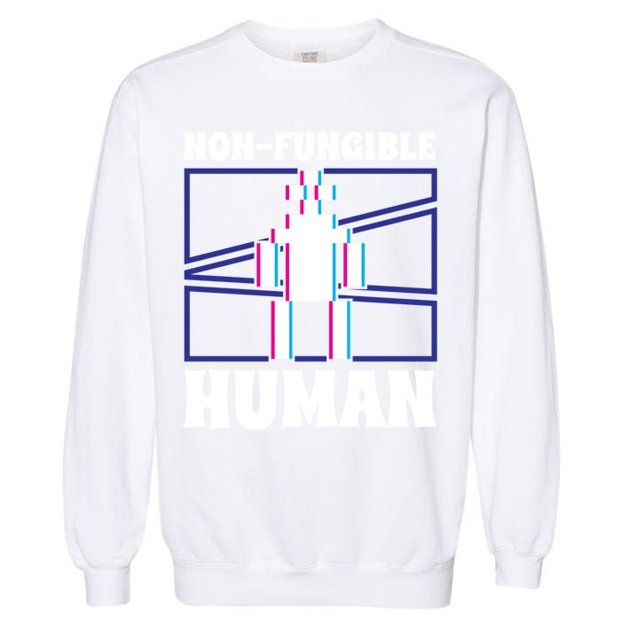 Nongiftfungible Hu Cryptocurrency Blockchain Trader Crypto Gift Garment-Dyed Sweatshirt