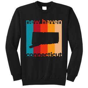 New Haven Connecticut Retro Cutout Ct Souvenir Sweatshirt