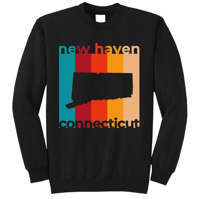 New Haven Connecticut Retro Cutout Ct Souvenir Sweatshirt