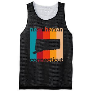 New Haven Connecticut Retro Cutout Ct Souvenir Mesh Reversible Basketball Jersey Tank