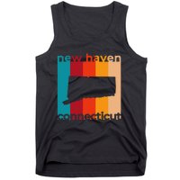 New Haven Connecticut Retro Cutout Ct Souvenir Tank Top