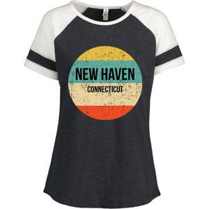 New Haven Connecticut New Haven Enza Ladies Jersey Colorblock Tee