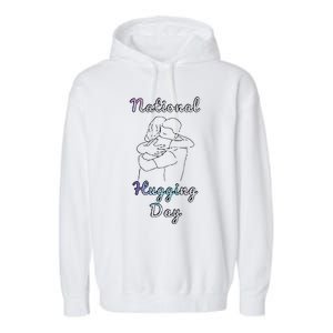 National Hugging Day Garment-Dyed Fleece Hoodie