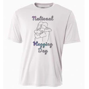 National Hugging Day Cooling Performance Crew T-Shirt