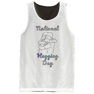 National Hugging Day Mesh Reversible Basketball Jersey Tank