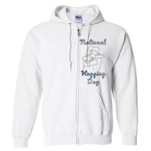 National Hugging Day Full Zip Hoodie