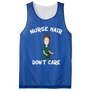 Nurse Hair Dont Care Funny Nursing Gift Mesh Reversible Basketball Jersey Tank