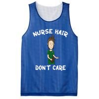 Nurse Hair Dont Care Funny Nursing Gift Mesh Reversible Basketball Jersey Tank