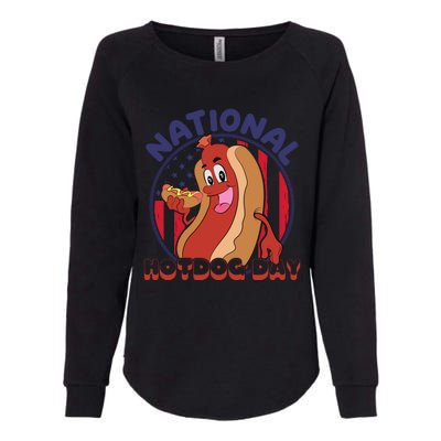 National Hot Dog Day Womens California Wash Sweatshirt