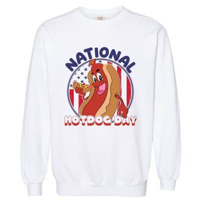 National Hot Dog Day Garment-Dyed Sweatshirt