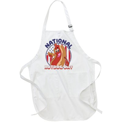 National Hot Dog Day Full-Length Apron With Pockets