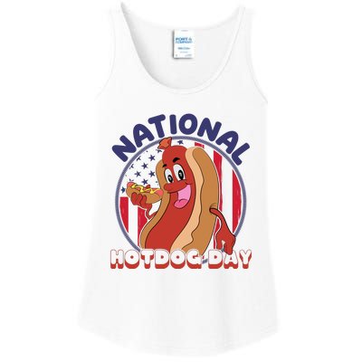 National Hot Dog Day Ladies Essential Tank