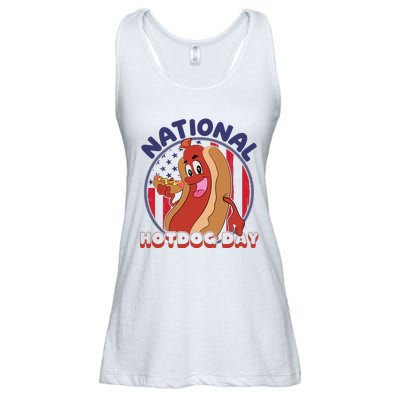 National Hot Dog Day Ladies Essential Flowy Tank