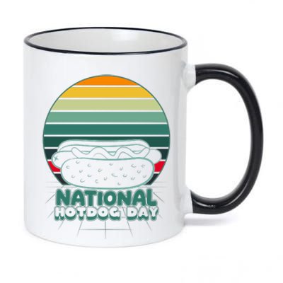 National Hot Dog Day 11oz Black Color Changing Mug