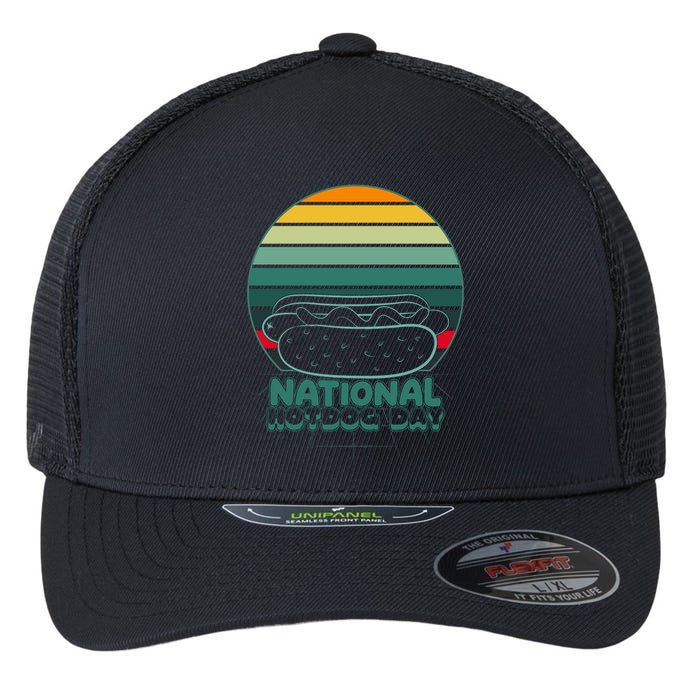 National Hot Dog Day Flexfit Unipanel Trucker Cap