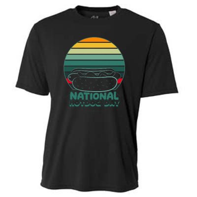 National Hot Dog Day Cooling Performance Crew T-Shirt