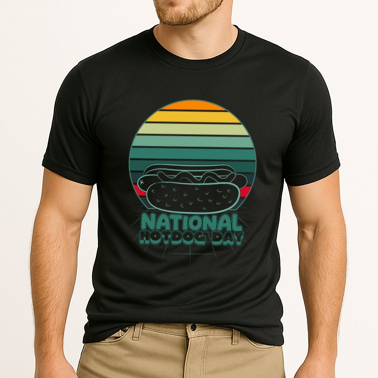 National Hot Dog Day Cooling Performance Crew T-Shirt