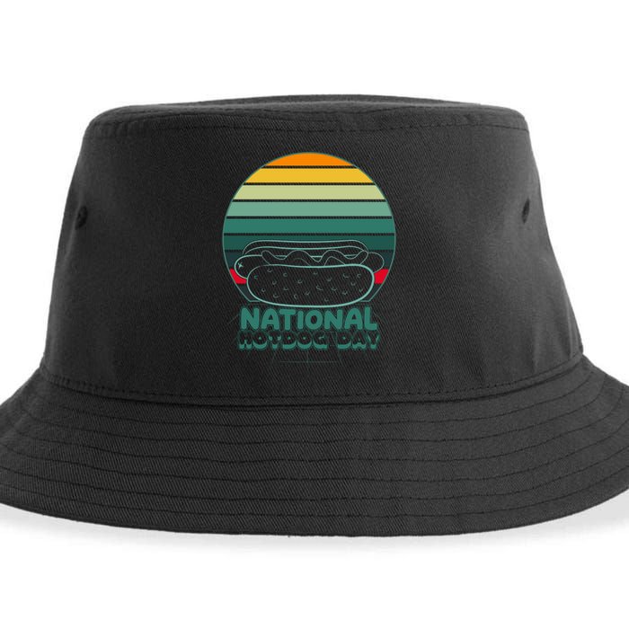 National Hot Dog Day Sustainable Bucket Hat