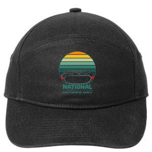 National Hot Dog Day 7-Panel Snapback Hat