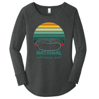 National Hot Dog Day Women's Perfect Tri Tunic Long Sleeve Shirt