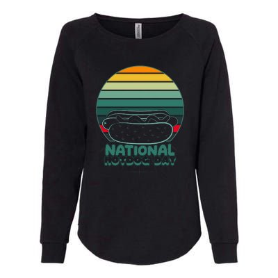 National Hot Dog Day Womens California Wash Sweatshirt