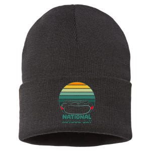 National Hot Dog Day Sustainable Knit Beanie