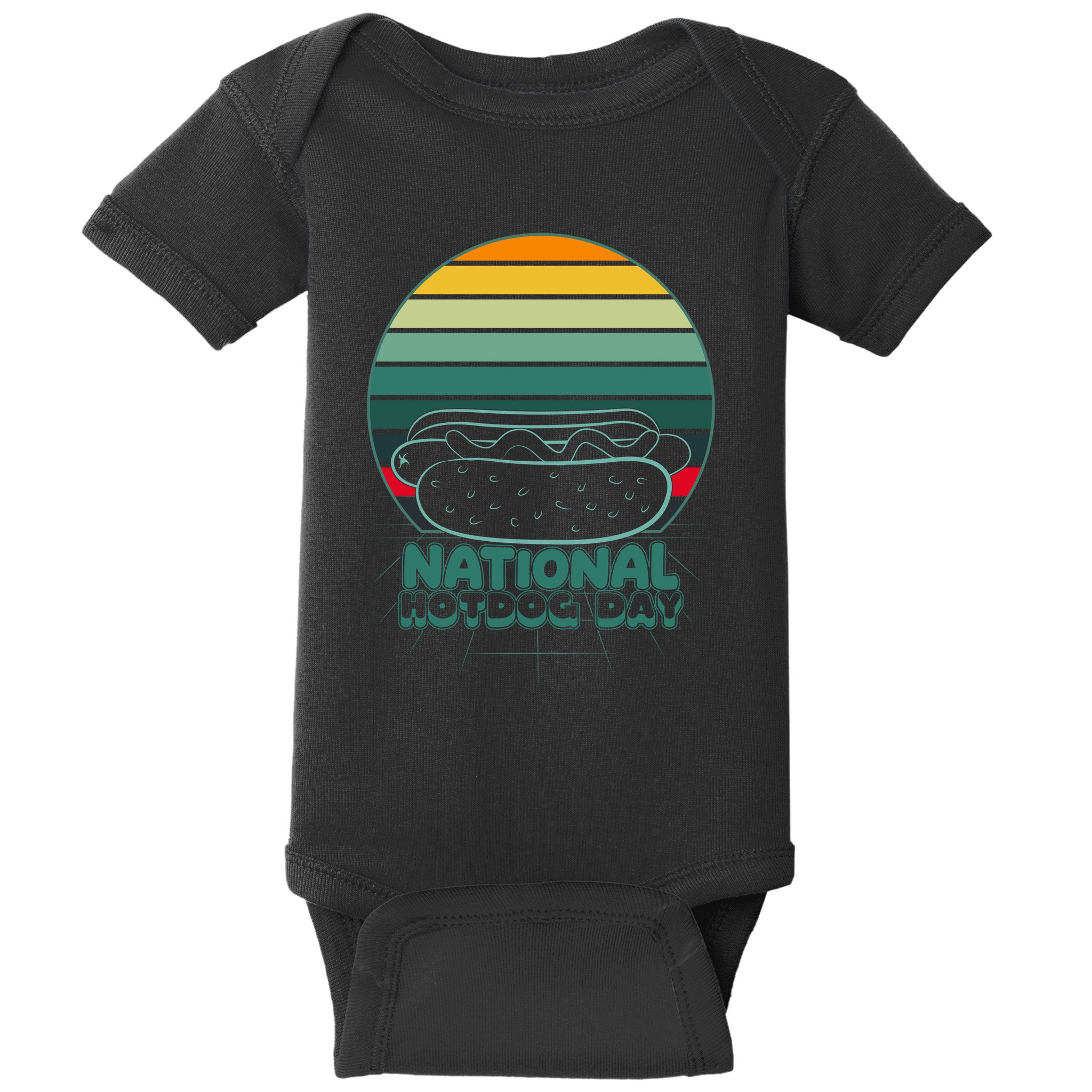 National Hot Dog Day Baby Bodysuit