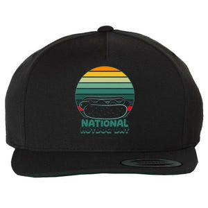 National Hot Dog Day Wool Snapback Cap