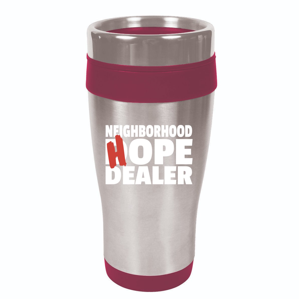 Neighborhood Hope Dope Dealer AA NA Recovery 12 Step Sponsor 16oz Travel Tumbler