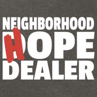 Neighborhood Hope Dope Dealer AA NA Recovery 12 Step Sponsor Cotton Canvas Backpack