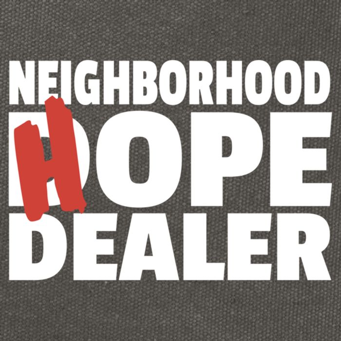 Neighborhood Hope Dope Dealer AA NA Recovery 12 Step Sponsor Cotton Canvas Backpack