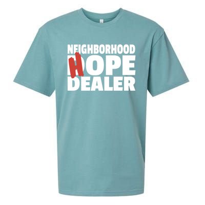 Neighborhood Hope Dope Dealer AA NA Recovery 12 Step Sponsor Sueded Cloud Jersey T-Shirt