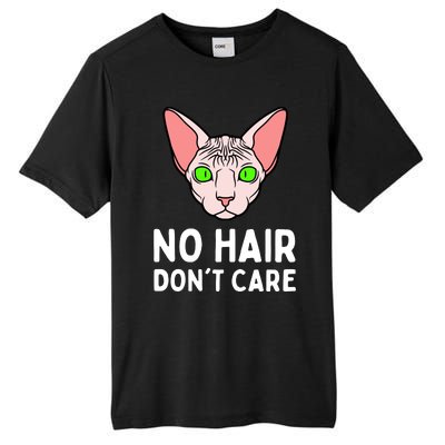 No Hair Dont Care Sphynx Cat Tall Fusion ChromaSoft Performance T-Shirt