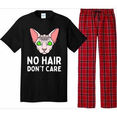 No Hair Dont Care Sphynx Cat Pajama Set